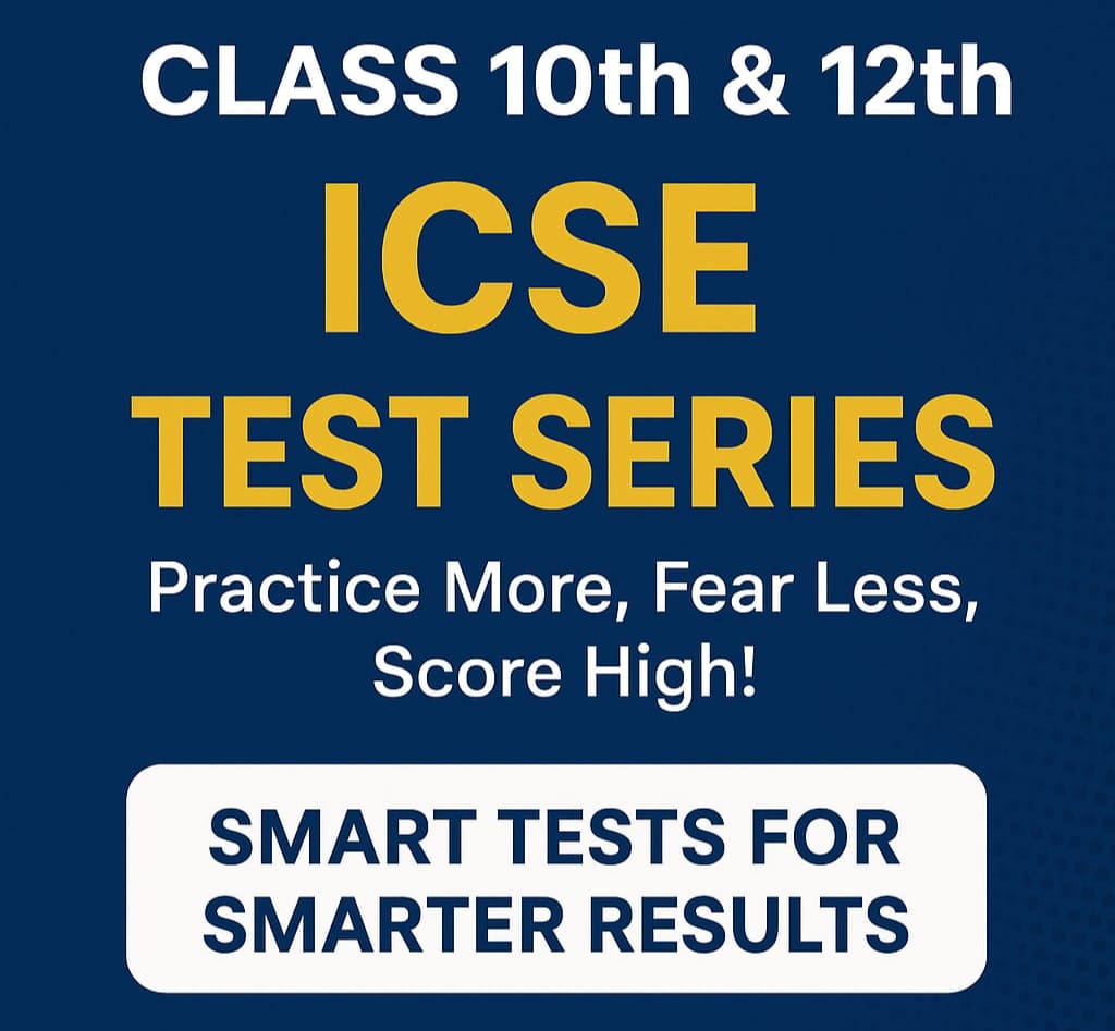 X & XII ICSE TEST SERIES image